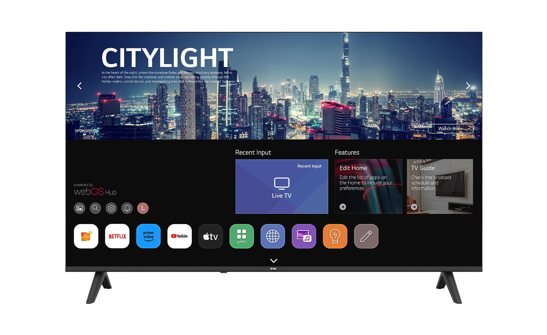 Vox 43WOS684BU (43"/108cm) 4K UHD DLED webOS Smart TV