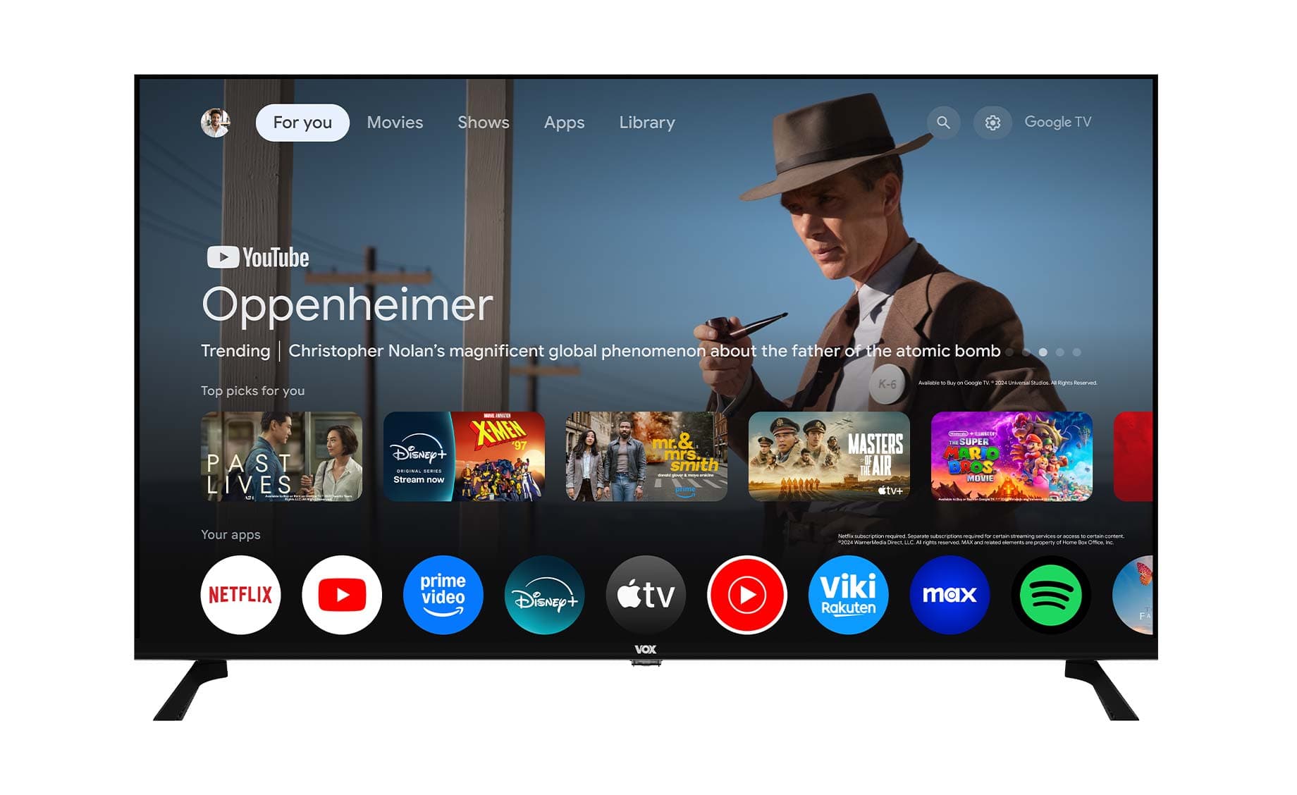 Vox 40GTQ500F (40"/100cm) Full HD QLED Google Smart TV
